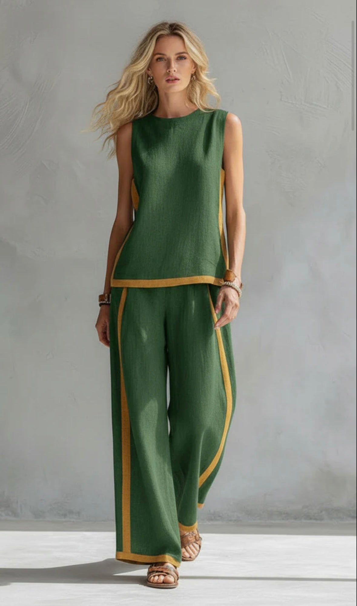 Leila - Elegante y casual conjunto de chaleco y pantalones