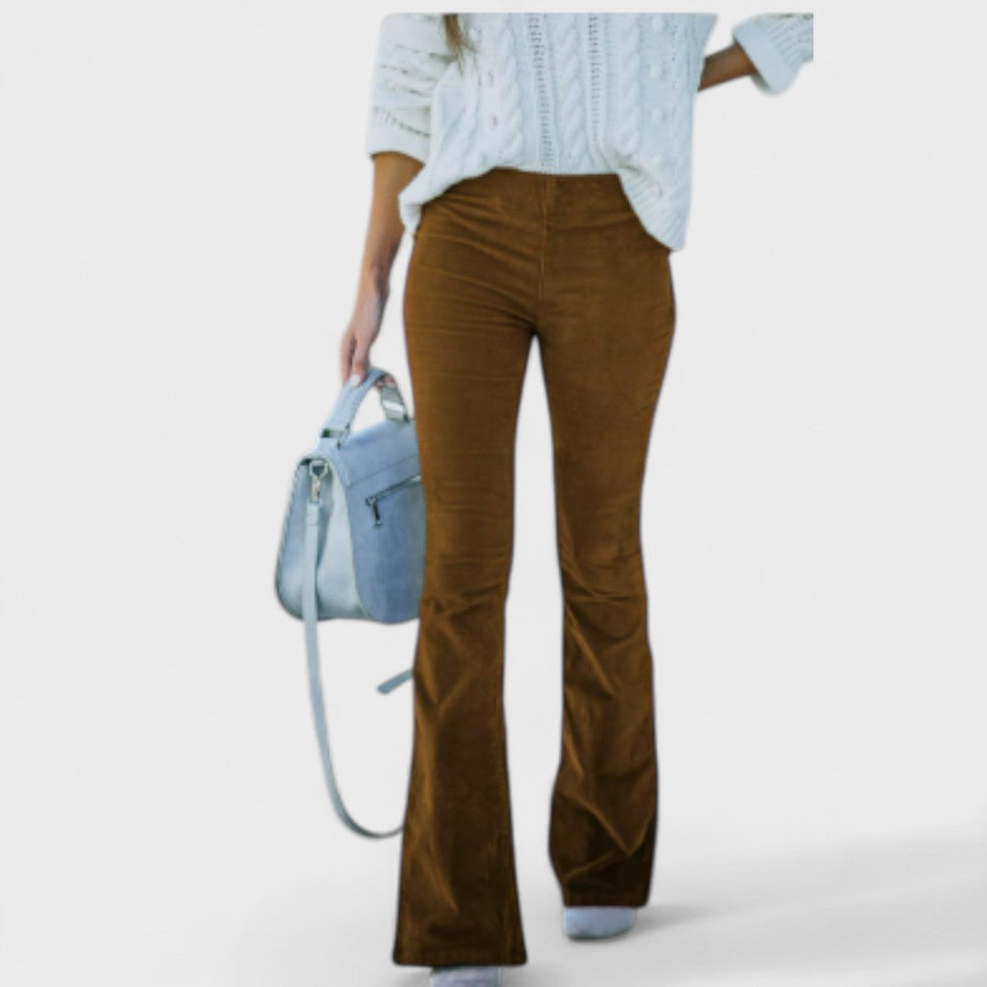Chloe – Pantalones acampanados de pana