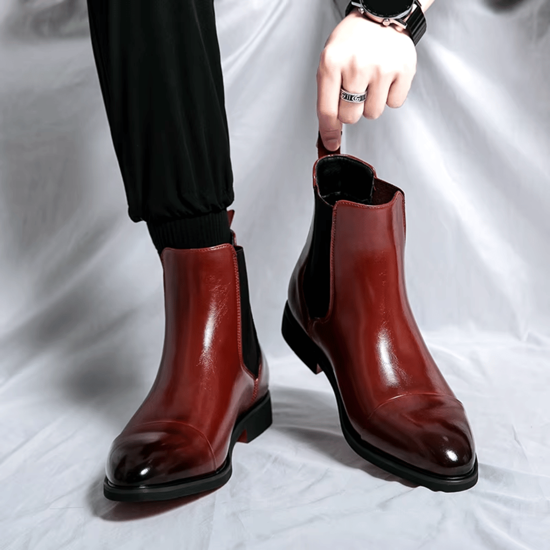 Botas Chelsea de cuero premium