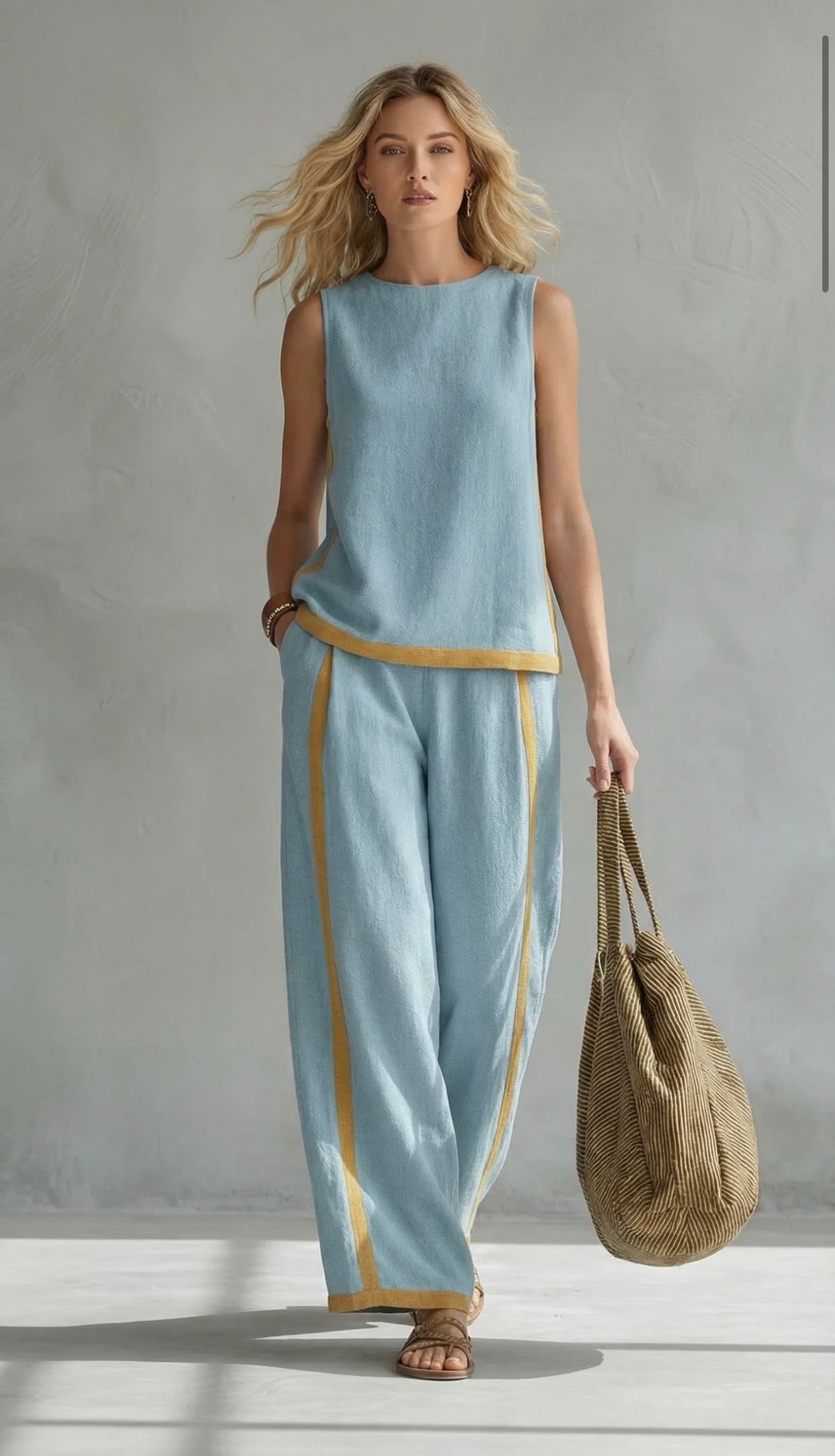 Leila - Elegante y casual conjunto de chaleco y pantalones