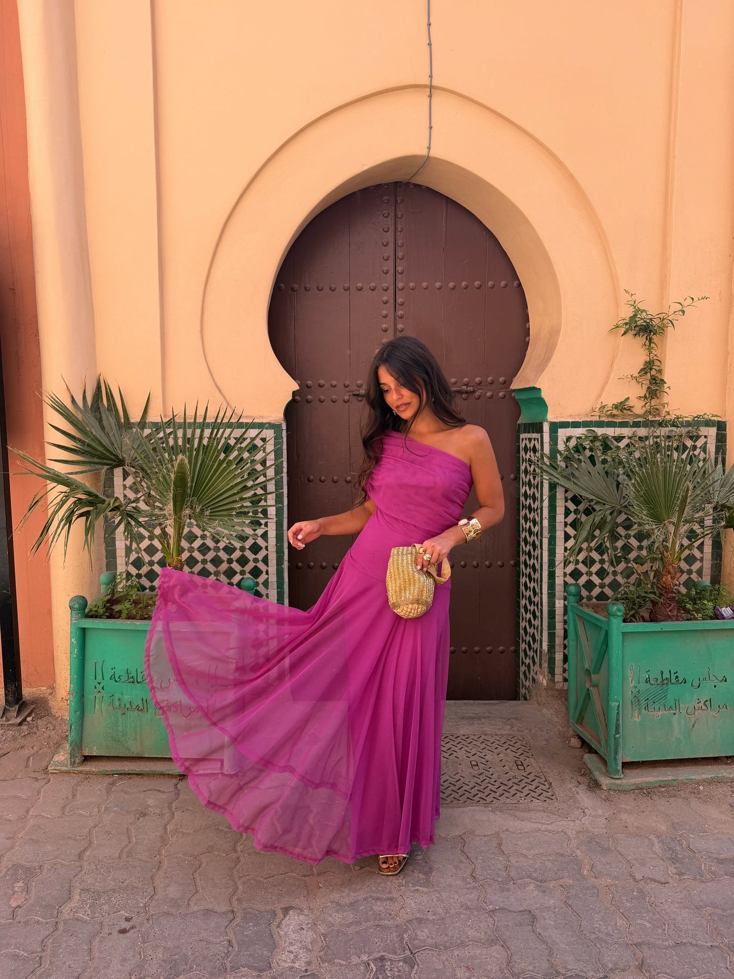 Abito Toledo in fucsia