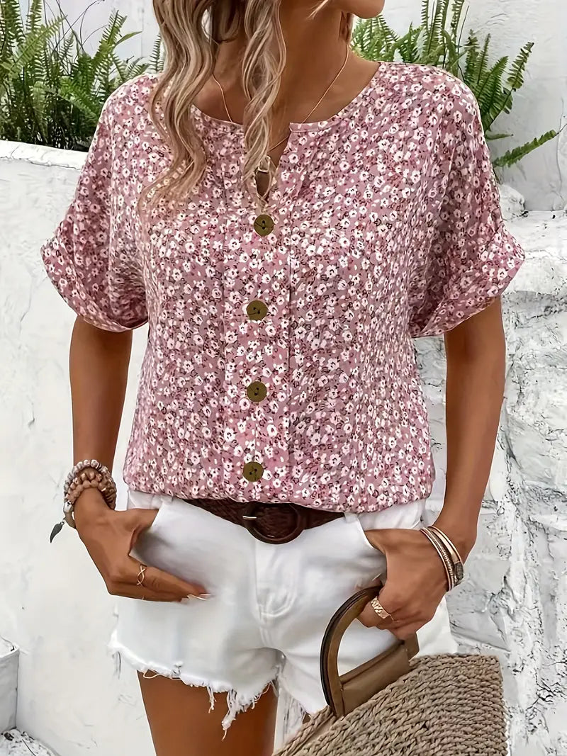 Elena | Blusa Floral Elegante