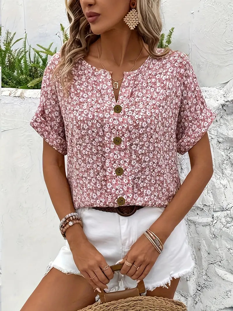 Elena | Blusa Floral Elegante