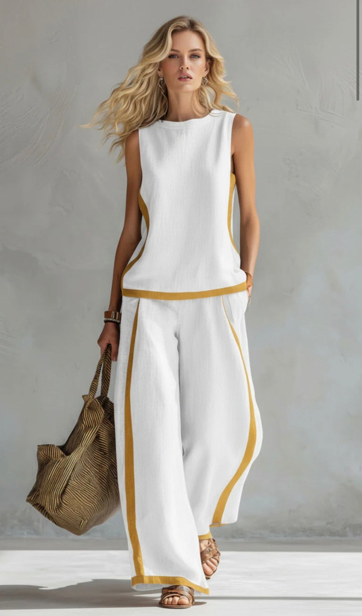 Leila - Elegante y casual conjunto de chaleco y pantalones