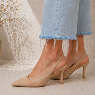 MARLENA | TACONES EN COLOR NUDE
