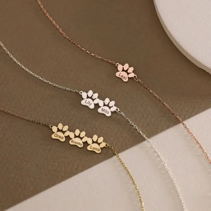 Bracciale personalizzato con nome di zampa