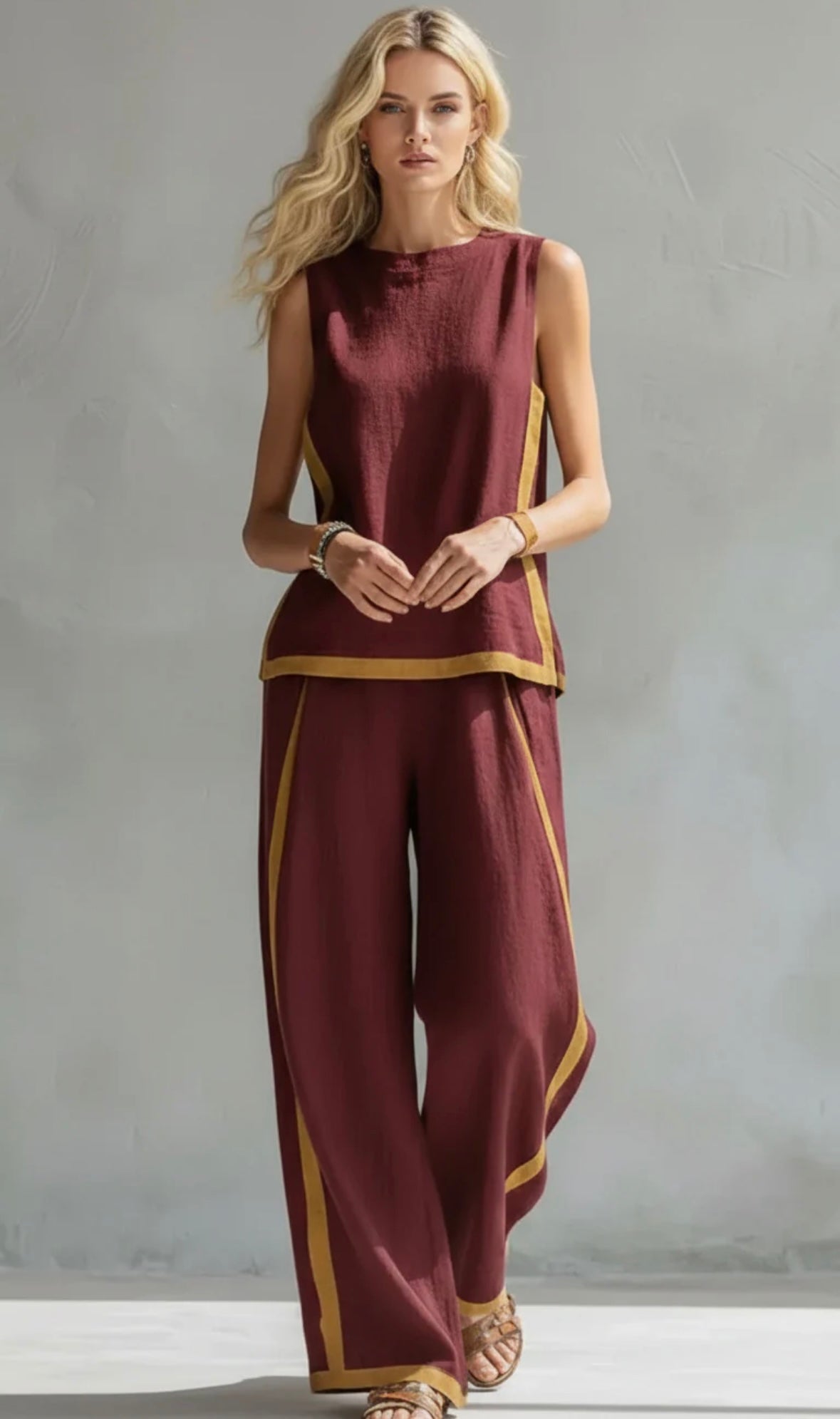 Leila - Elegante y casual conjunto de chaleco y pantalones
