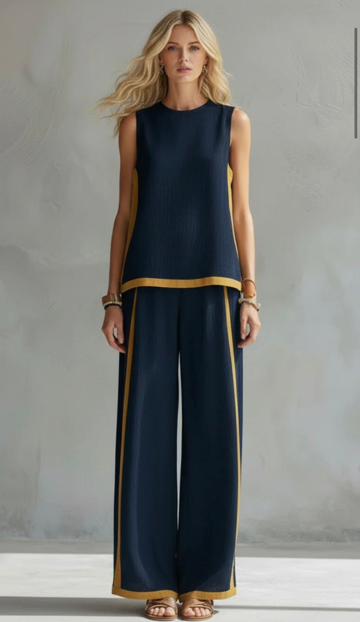 Leila - Elegante y casual conjunto de chaleco y pantalones