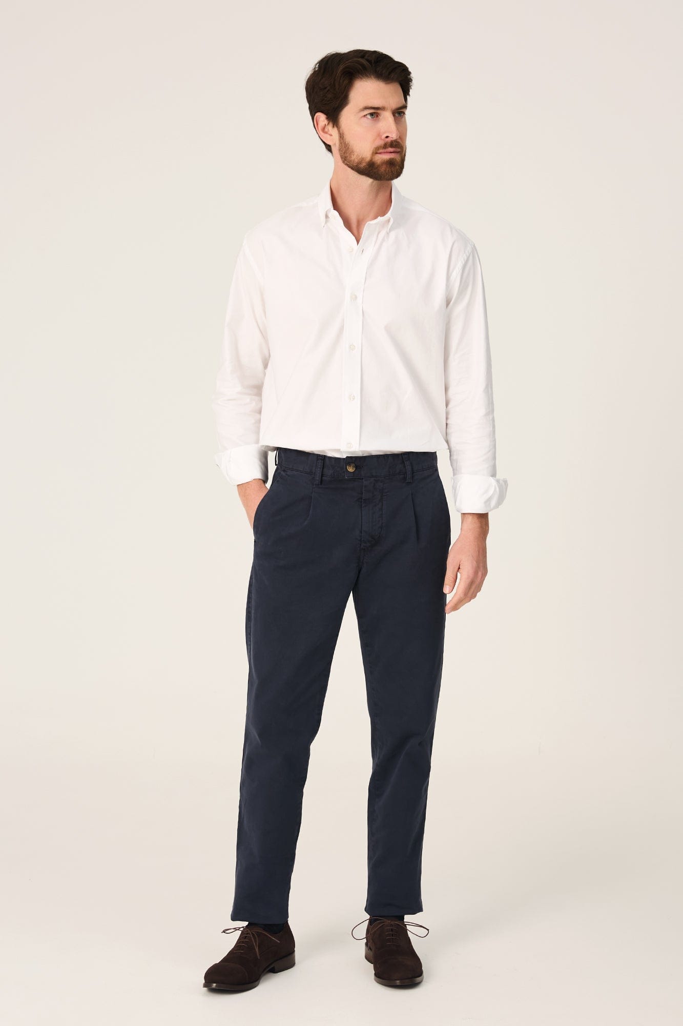 The Oxford Blanco Button Down