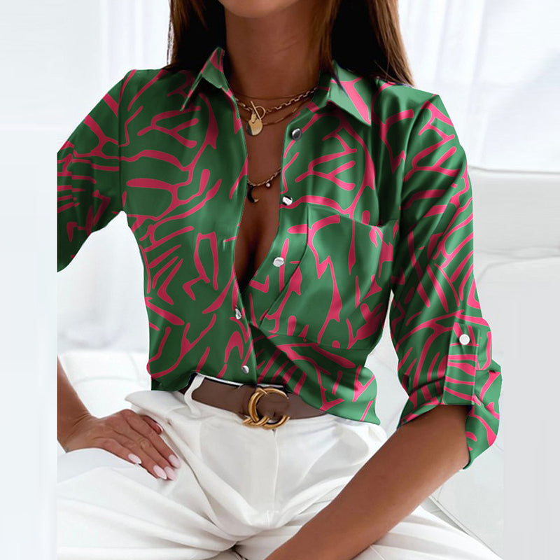 Elisa | Blusa Clásica con Cuello