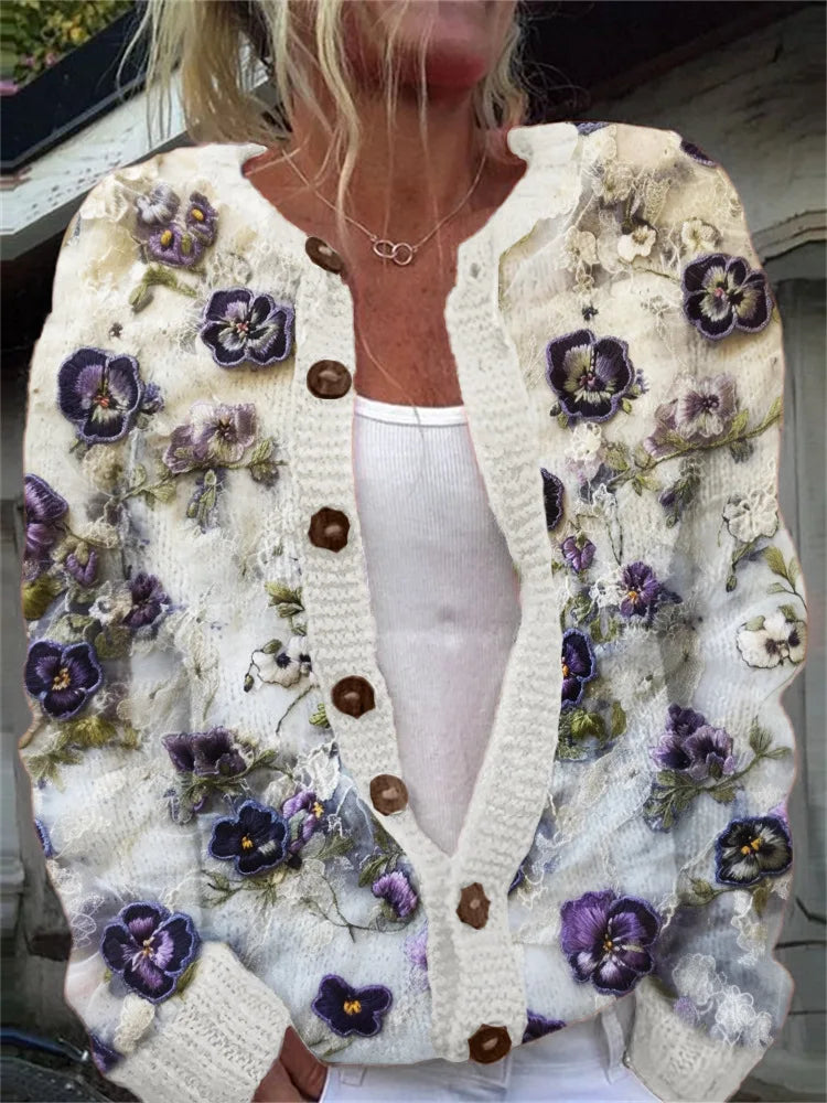 Sofie | Cárdigan Estampado de Corte Suelto