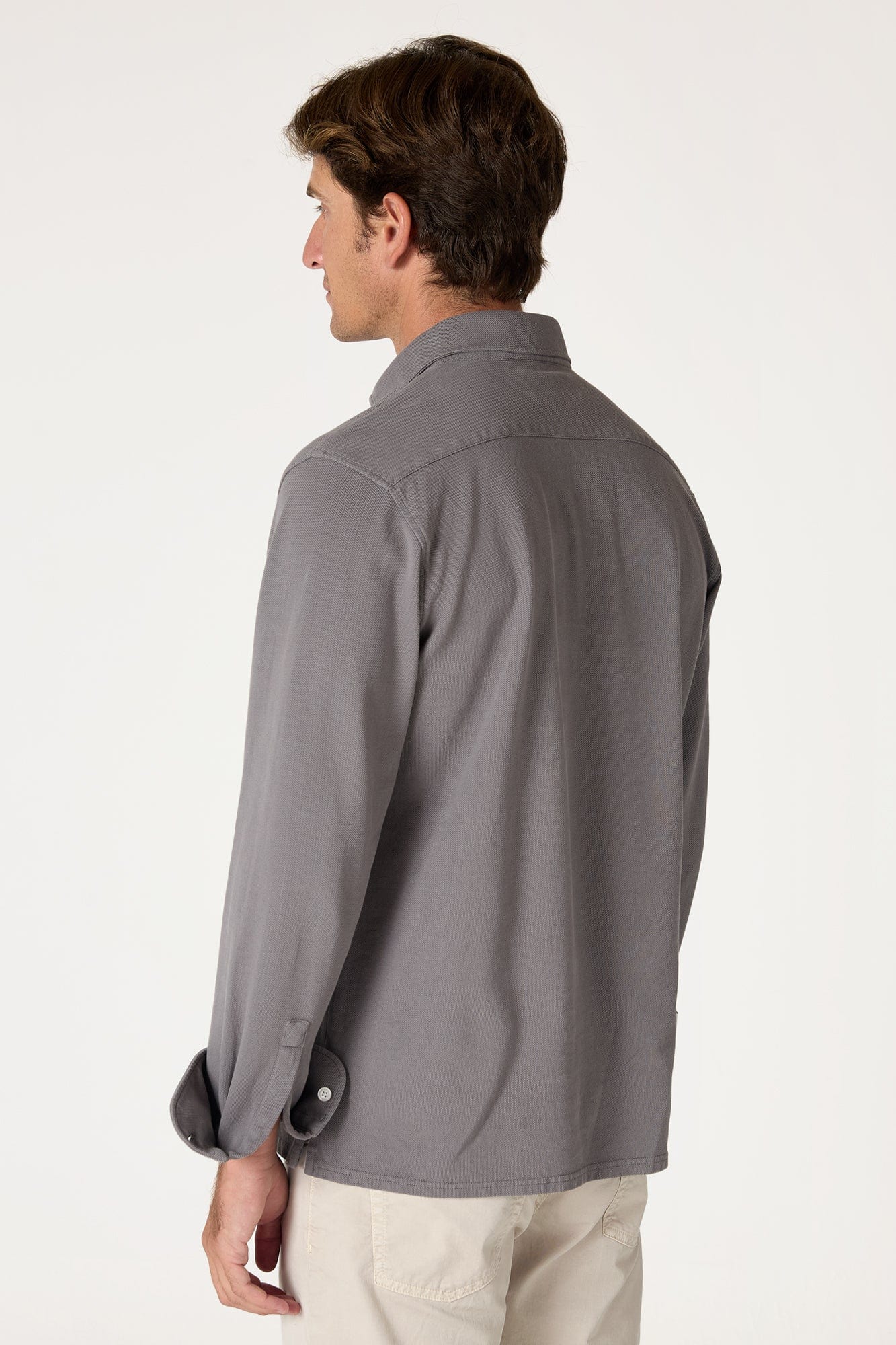 The Cotton Polera Gris Cuenca