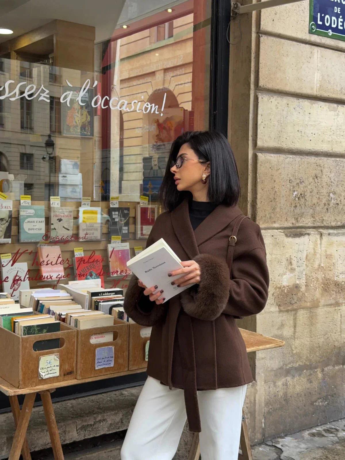 ELEGANZA ARTICA – Cappotto elegante in lana da donna
