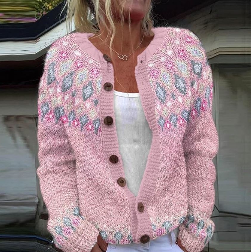 Sofie | Cárdigan Estampado de Corte Suelto