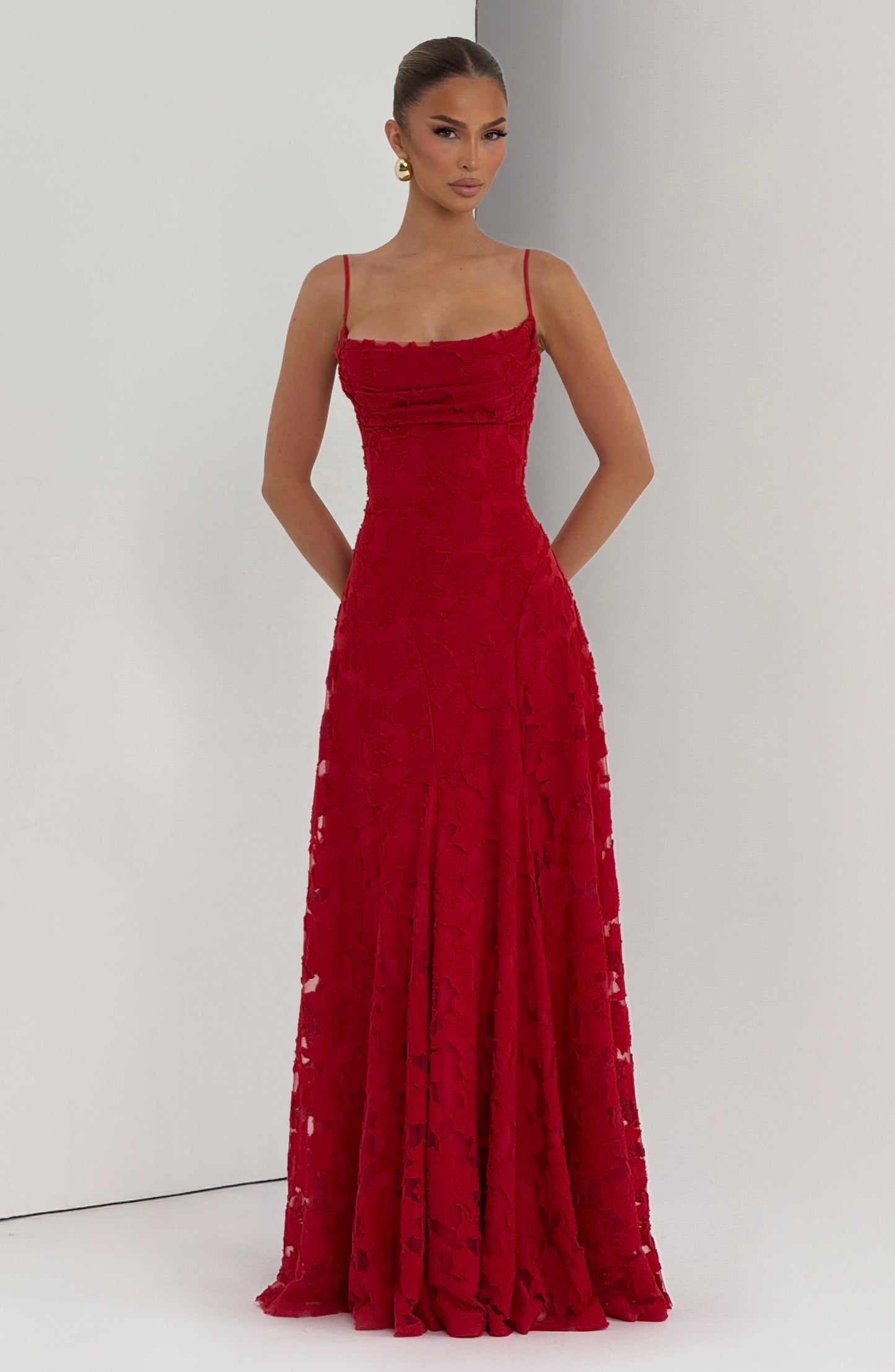 Vestito lungo Francis - Rosso