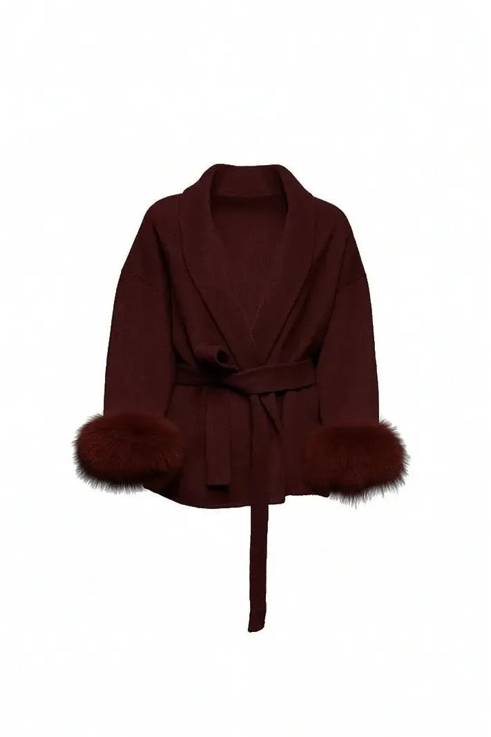 ELEGANZA ARTICA – Cappotto elegante in lana da donna