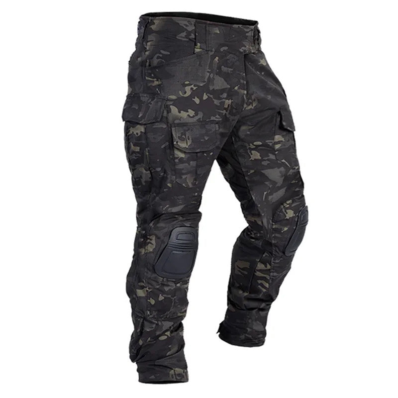 Pantalones Cargo Tácticos para Hombre con Protección para las Rodillas