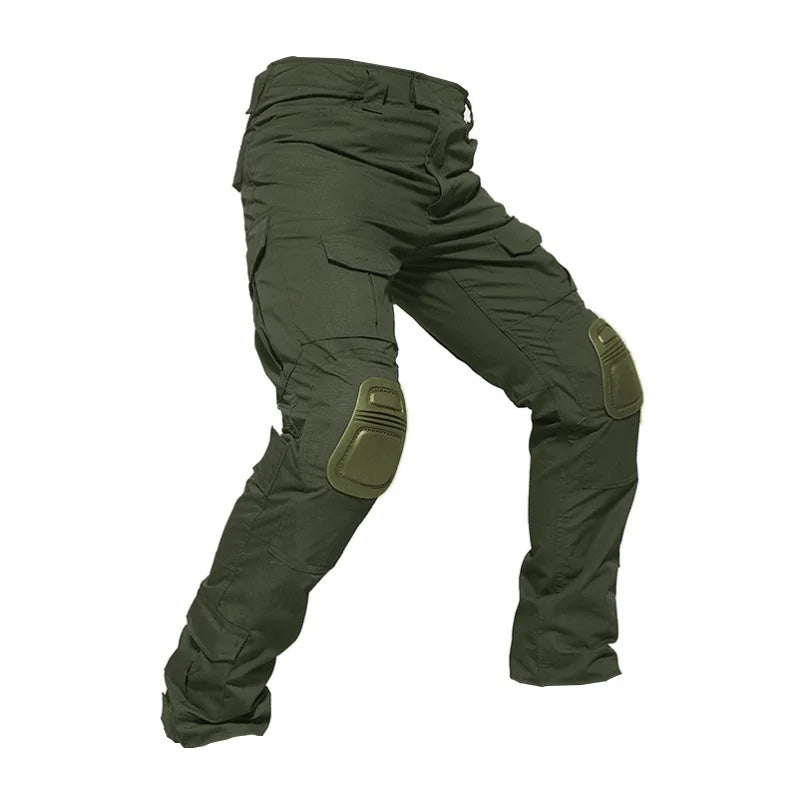 Pantalones Cargo Tácticos para Hombre con Protección para las Rodillas