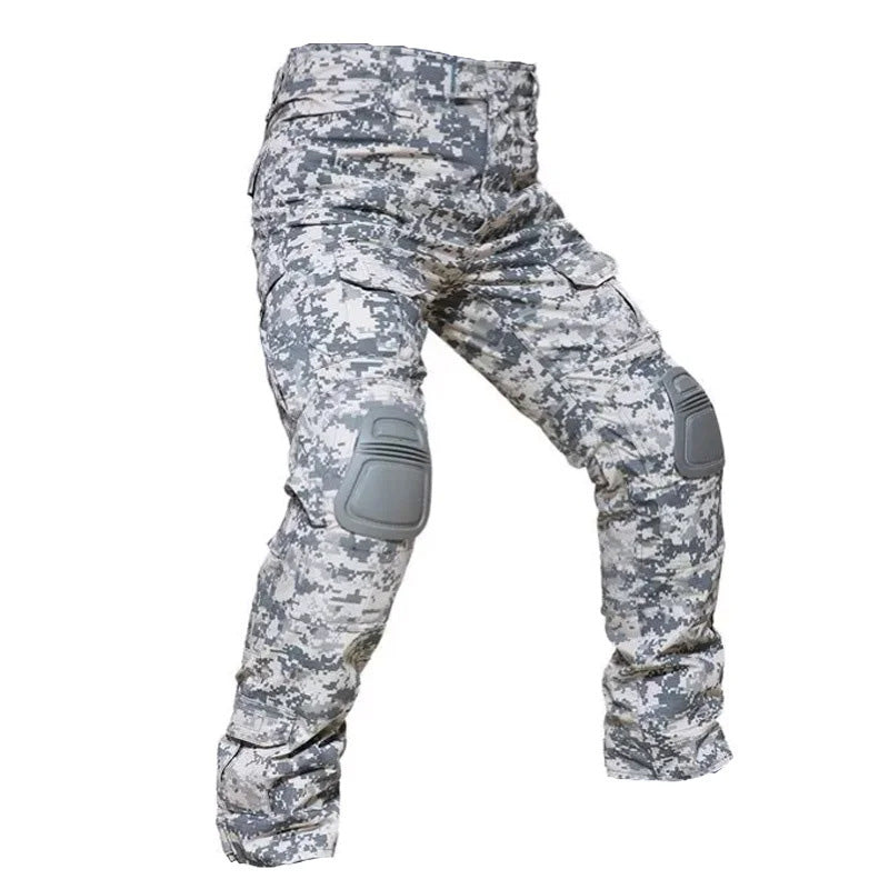Pantalones Cargo Tácticos para Hombre con Protección para las Rodillas