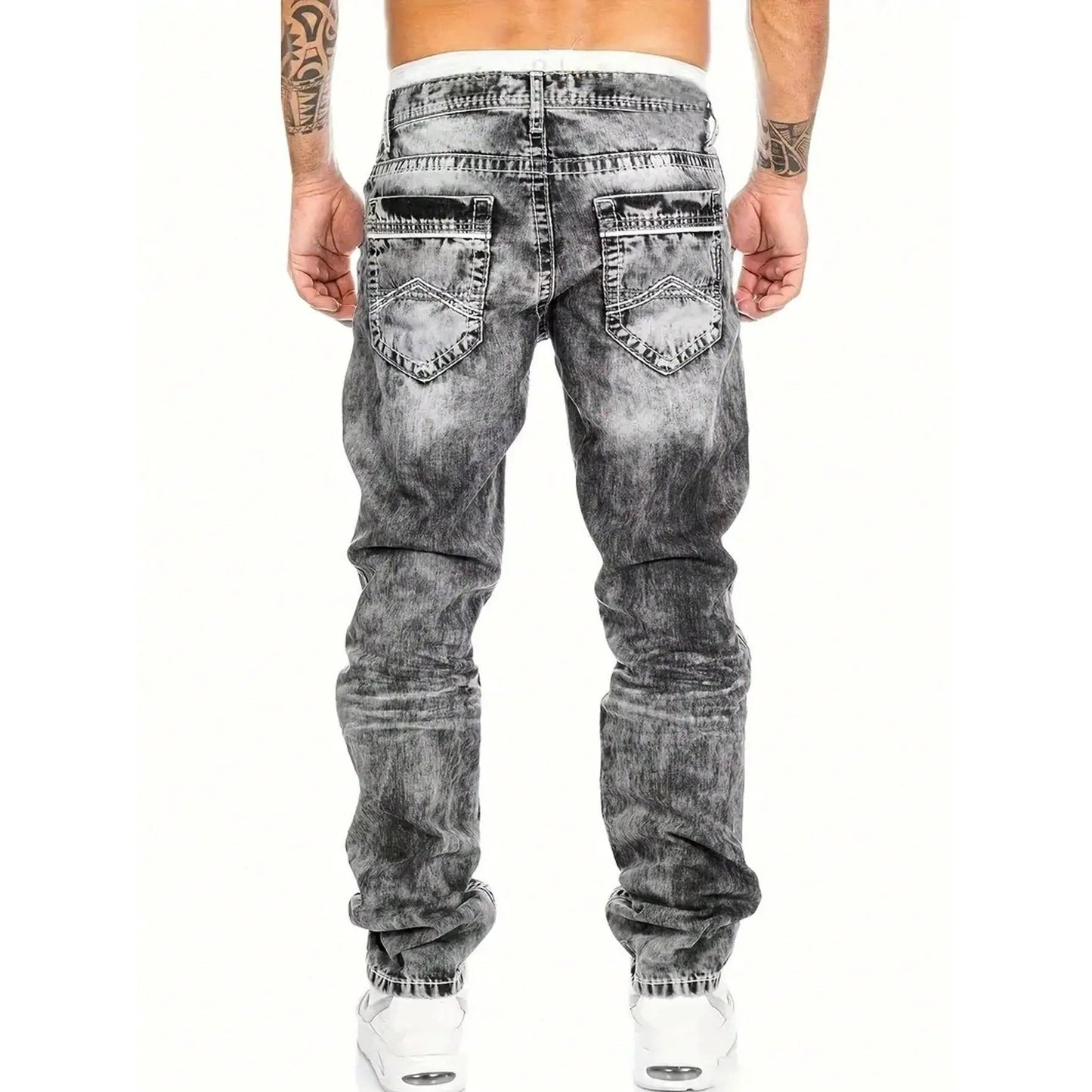 Vaqueros elásticos creativos para hombre, estilo minimalista, ideales para el verano, estilo emo.