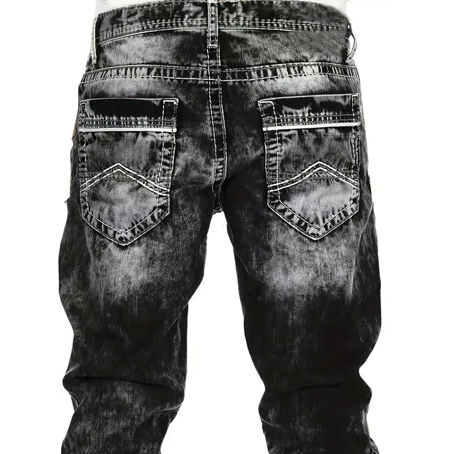 Vaqueros elásticos creativos para hombre, estilo minimalista, ideales para el verano, estilo emo.