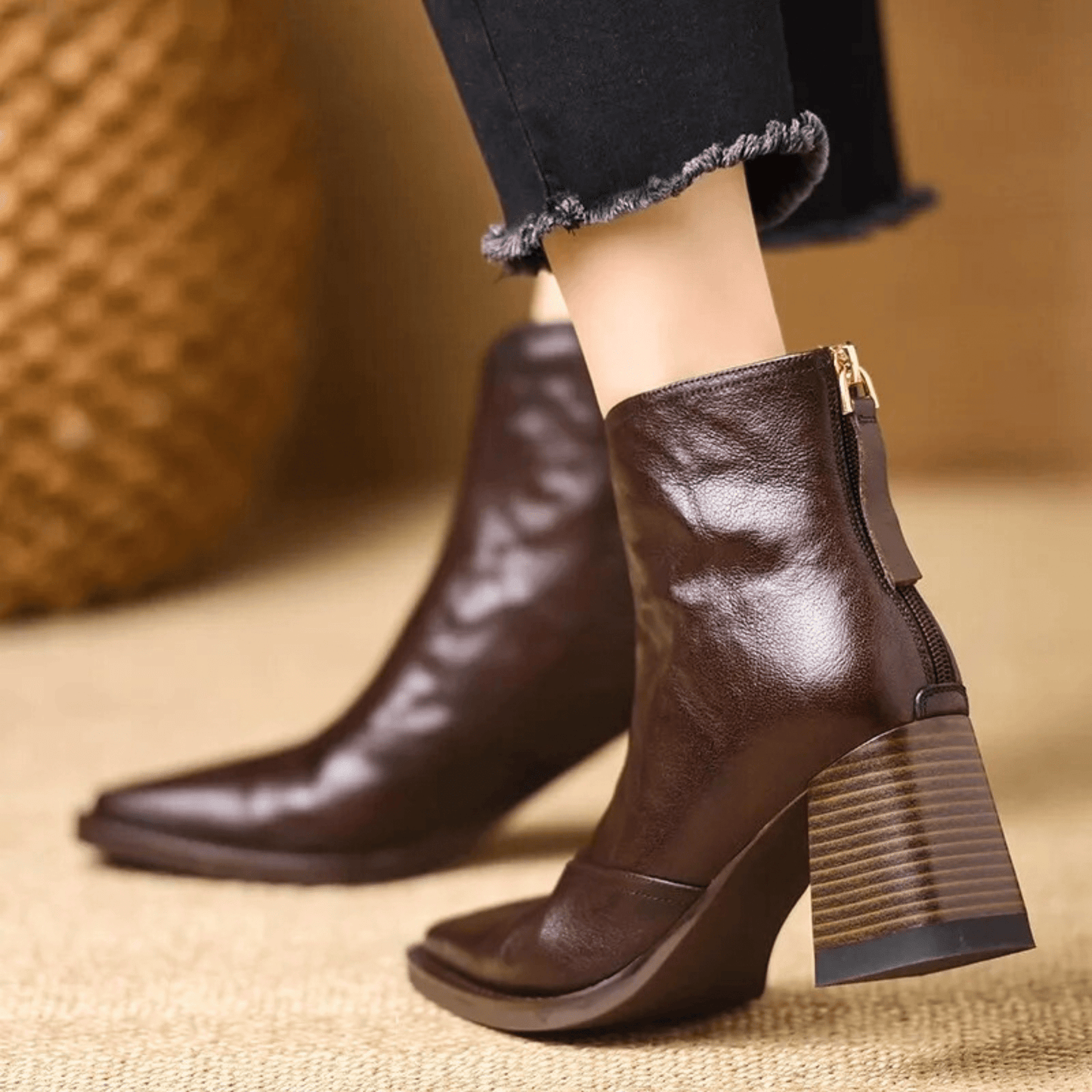Sorolla™ - Stivaletti di lusso con tacco medio