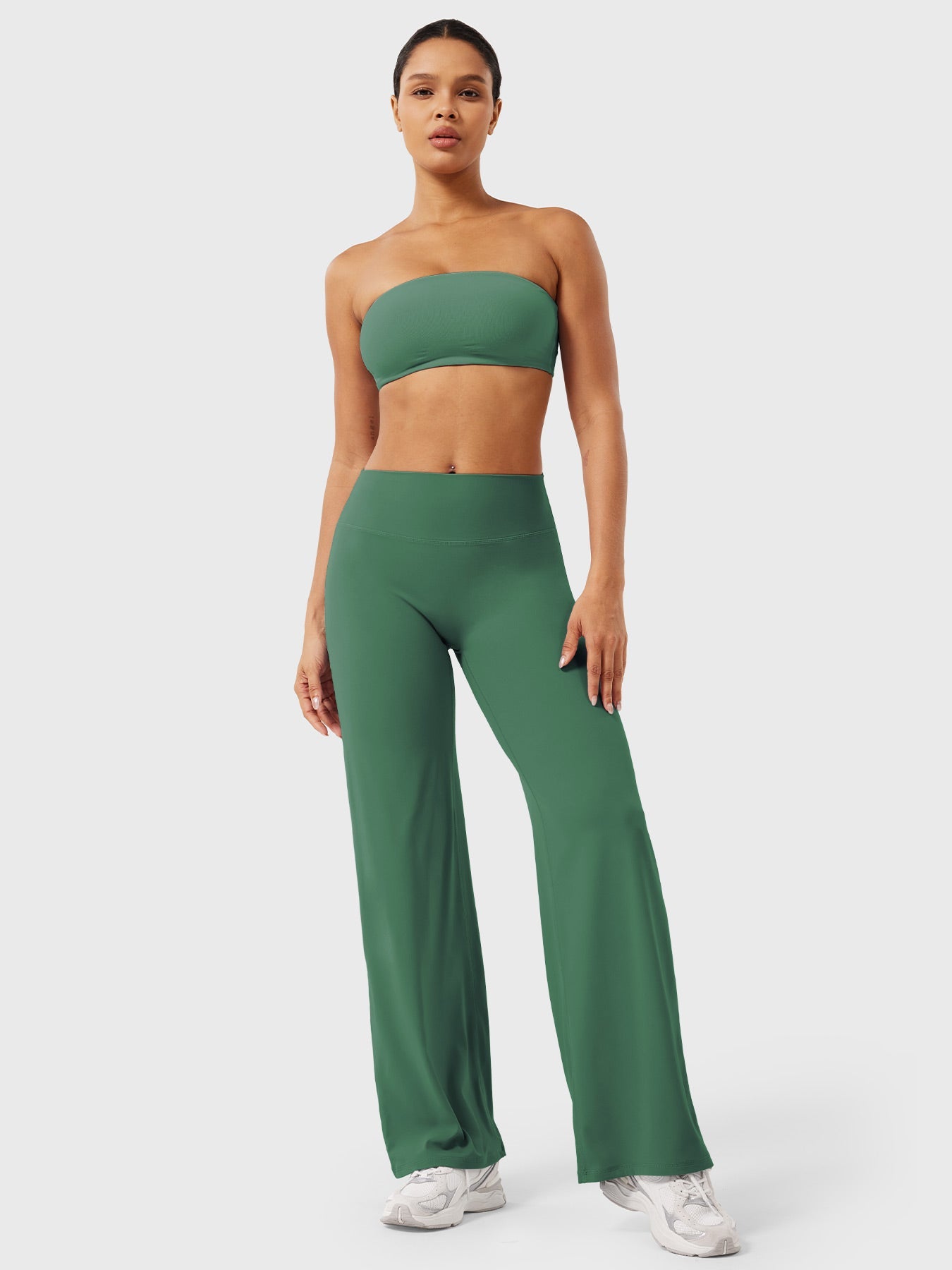 Leggins con pierna recta