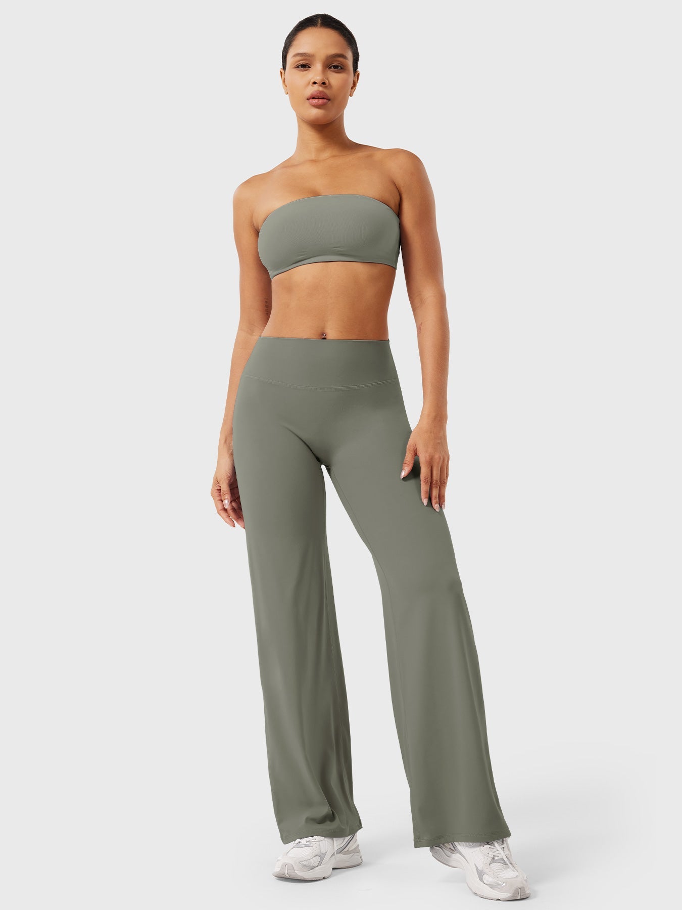 Leggins con pierna recta